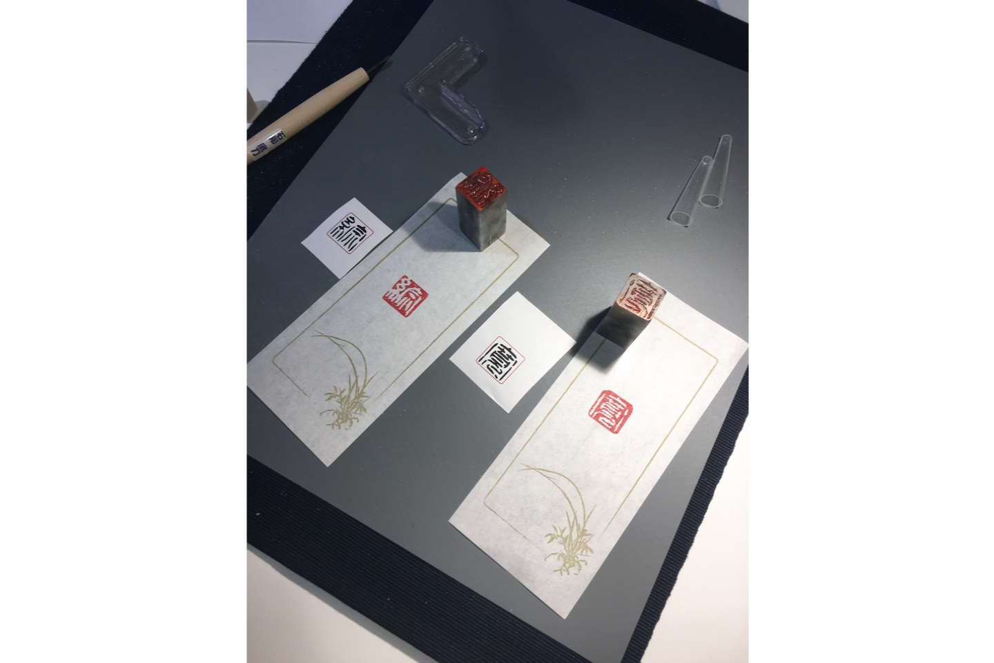 【神奈川・鎌倉・手作りはんこ】書道や絵画にもぴったりな落款作り！石のはんこ　1個 写真2