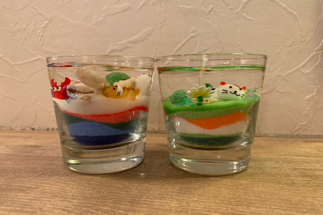 【京都府・京都市・手作りキャンドル】キラキラ輝くジェルキャンドル作り！（1個） 写真4