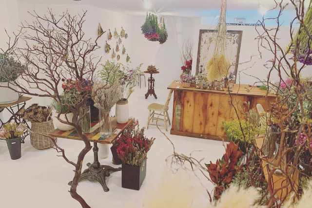 【愛知・岡崎・ドライフラワーアレンジメント】壁に飾る花束スワッグ作り体験！1個 写真8