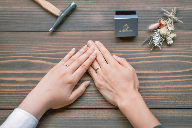 【京都・清水・手作りリング】ふたりの想いをカタチにしよう。結婚指輪（1個） 写真7
