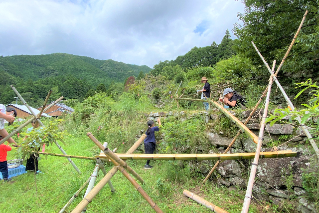 【三重・熊野市・川遊び】作って！流して！そうめんスライダー × 清流川遊び体験 写真5