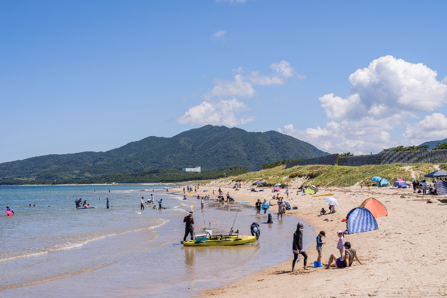 【福岡・宗像・シーカヤック】北斗の水くみ海浜公園で2人乗りカヤック体験4時間 写真3