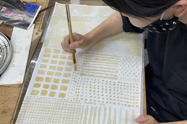 【京都府・京都市・染物体験】職人体験が手軽に楽しめる！ランチョンマット等（1個） 写真8