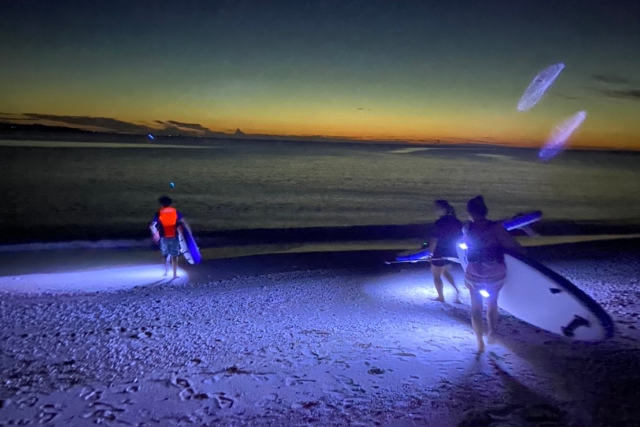 【沖縄・国頭村・SUP】夜の海をSUPで探検！星空の下で楽しむナイトSUP 写真2