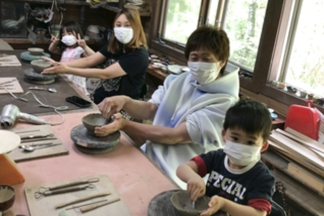 【山梨・道志・手びねり】小さなお子さまもOK！自由に作る陶芸体験（1個） 写真6
