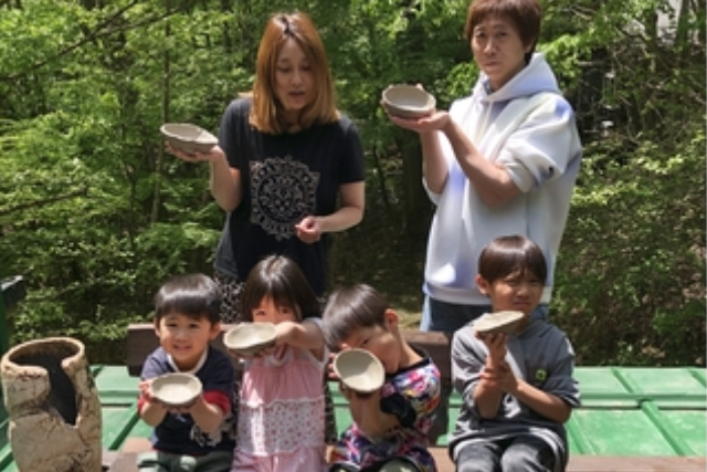 【山梨・道志・手びねり】小さなお子さまもOK！自由に作る陶芸体験（1個） 写真4