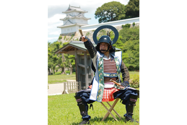 【兵庫・明石・変身写真】憧れの戦国武将に変身！明石城散策（セルフ着用・自撮り） 写真5