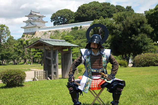【兵庫・明石・変身写真】武将になりきろう！明石城散策（着付け・プロカメラマン） 写真3