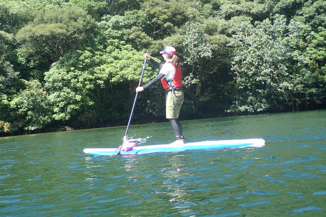 【鹿児島・屋久島・SUP】屋久島の川でSUP＆リバーカヤックを楽しもう！ 写真4
