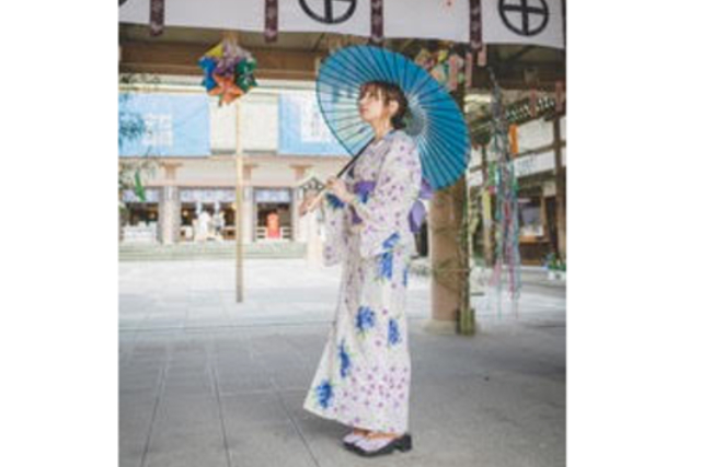 【鹿児島県・鹿児島市・浴衣レンタル】照国神社近くで散策にぴったり！浴衣で市内散策 写真6