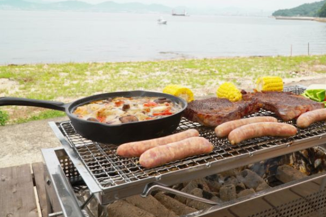 【広島県・広島市・BBQ】好みの食材を持ち込んで楽しもう！海辺で貸切バーベキュー 写真4