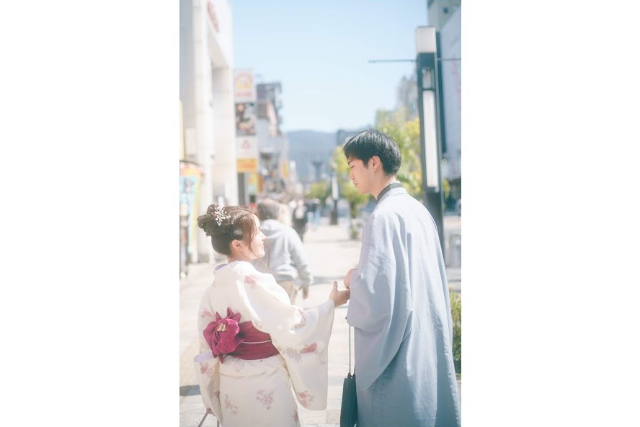 【奈良県・奈良市・浴衣レンタル】いつもと違うデートにおすすめ！カップルプラン 写真2