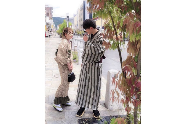 【奈良県・奈良市・浴衣レンタル】いつもと違うデートにおすすめ！カップルプラン 写真3