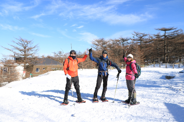 【長野・小諸・スノーシュー】浅間山の外輪山「黒斑山」でスノーシュートレッキング 写真2