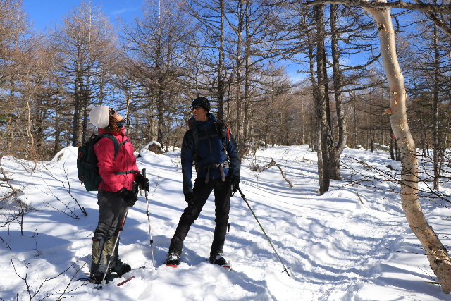 【長野・小諸・スノーシュー】浅間山の外輪山「黒斑山」でスノーシュートレッキング 写真3