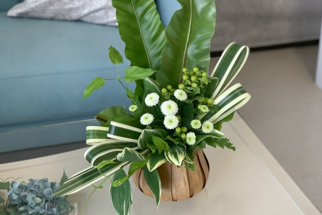 【埼玉・さいたま・フラワーアレンジメント】花風水でつくる生花のアレンジメント体験 写真8