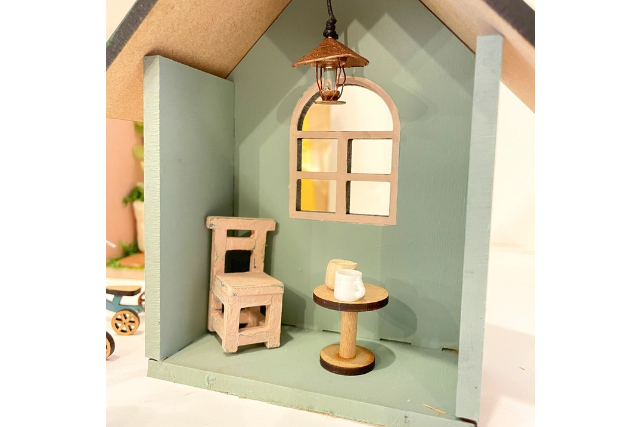 【東京・落合南長崎・手作り雑貨】夢のくらしをつくろう「ちいさなデコハウス」制作体験 写真8