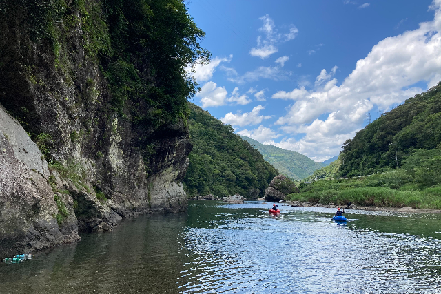【高知・越知・川下り】自分のペースでのんびり進もう！初めてのパックラフトツアー！ 写真6