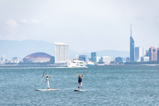 【福岡・能古島・SUP】博多湾に浮かぶ能古島の海で思いっきり遊ぼう！SUP体験 写真4