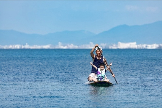 【福岡・能古島・SUP】3歳から参加OK！ゆったり楽しむ親子SUP体験 写真3