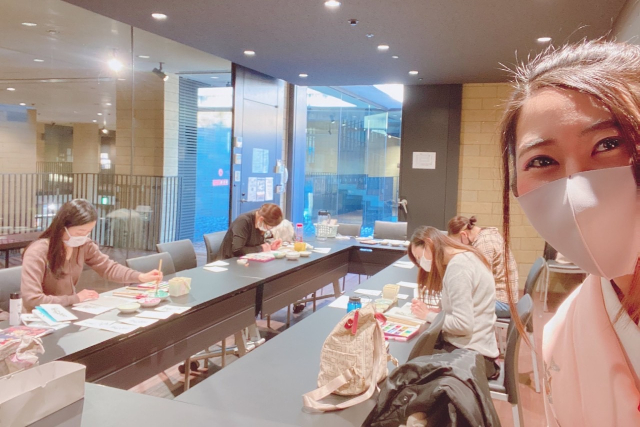 【東京・東村山・書道教室】和の文化を新感覚で学ぶ。季節の彩り文字Ⓡ体験 写真7