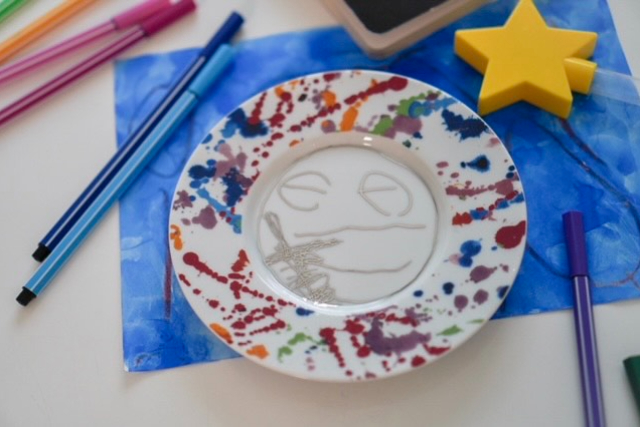 【神奈川・横浜・ポーセラーツ】お子さまの絵を食器に転写！オリジナル食器制作1個 写真4