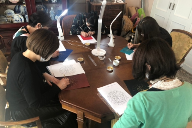 【広島県・広島市・日本の伝統文化】太古の神秘を感じる。龍体文字フトマニ図制作1枚 写真6