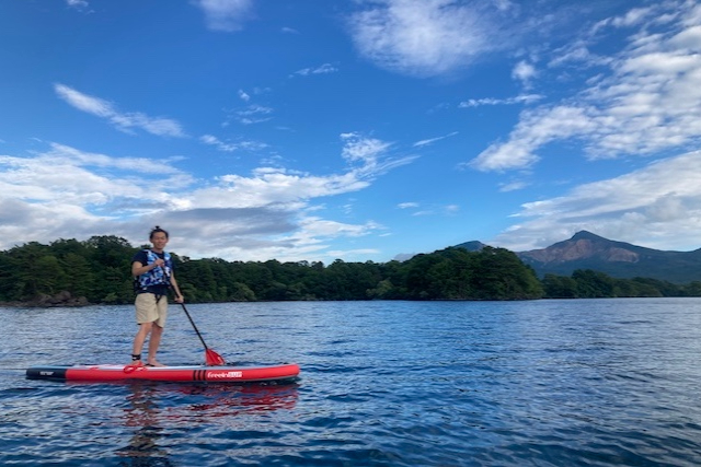 【福島・裏磐梯・SUP】雄大な磐梯山を眺めながら桧原湖シングルSUP（半日） 写真3