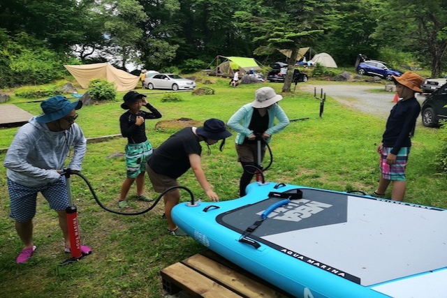 【福島・裏磐梯・SUP】美しい景観に酔いしれながら桧原湖メガSUP（半日） 写真4