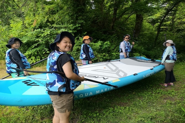 【福島・裏磐梯・SUP】美しい景観に酔いしれながら桧原湖メガSUP（半日） 写真5