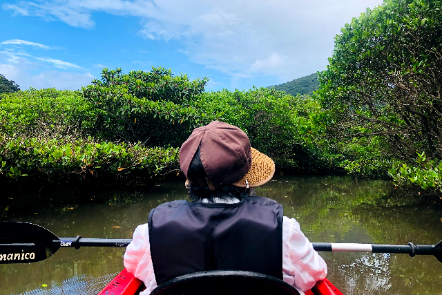 【鹿児島・奄美大島・MTB】2つ同時に満喫！EMTBとマングローブカヌーツアー 写真4