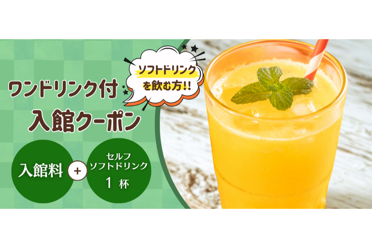 はだの・湯河原温泉 万葉の湯 ワンドリンク付きクーポン(入館+ワンドリンク(ソフトドリンクのみ)) はだの・湯河原温泉 万葉の湯 ワンドリンク付きクーポン(入館+ワンドリンク(ソフトドリンクのみ))