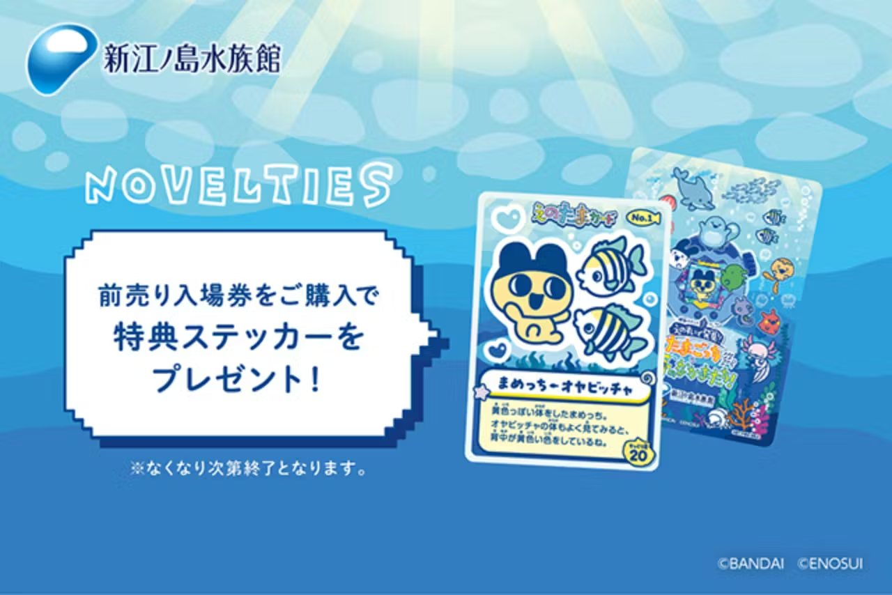 超特割!【クーポン利用で5%OFF】特別イベント『えのすいで発見!!たまごっちと海のなかまたち!』特典付き入場券 超特割!【クーポン利用で5%OFF】特別イベント『えのすいで発見!!たまごっちと海のなかまたち!』特典付き入場券