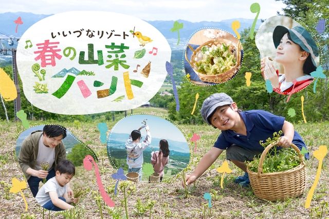 【もっと知りたい!信州体験割】いいづなリゾート 春の山菜ハント ~山菜採り体験ツアー~ 【もっと知りたい!信州体験割】いいづなリゾート 春の山菜ハント ~山菜採り体験ツアー~