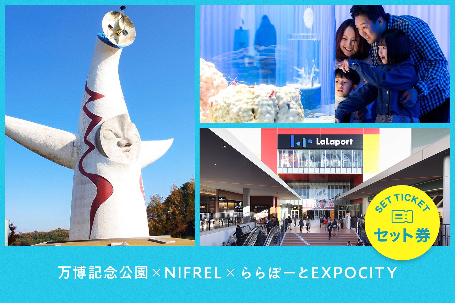 【11%割引】周辺エリアの3施設で遊べる「万博記念公園&EXPOCITYエンタメセット券」 【11%割引】周辺エリアの3施設で遊べる「万博記念公園&EXPOCITYエンタメセット券」